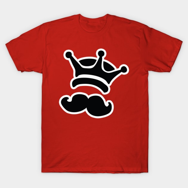 king mustache T-Shirt by Huggy Mauve